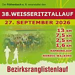38. Weisseritztallauf am 27.September 2026
